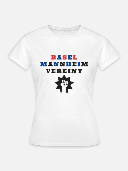 Basel und Mannheim vereint - Frauen T-Shirt - Weiß