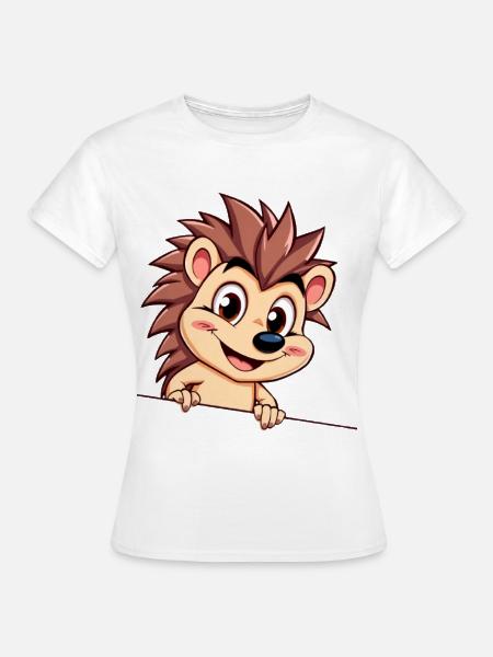 Flinker Igel am Draht - Frauen T-Shirt - Weiß