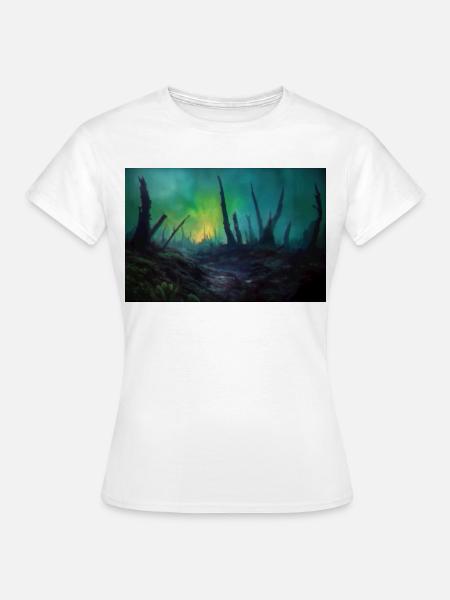 Dark Fantasy Illustration - Frauen T-Shirt - Weiß