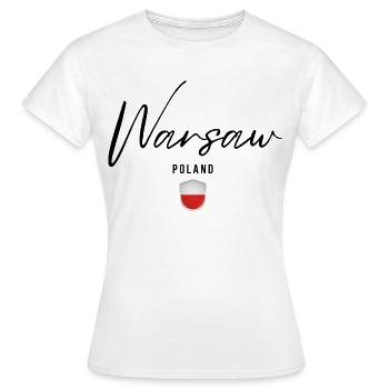 Elegantes Design Warschau, Warschau Polen - Frauen T-Shirt - Weiß - Vorne - AI Model Female 172 dark (172cm)