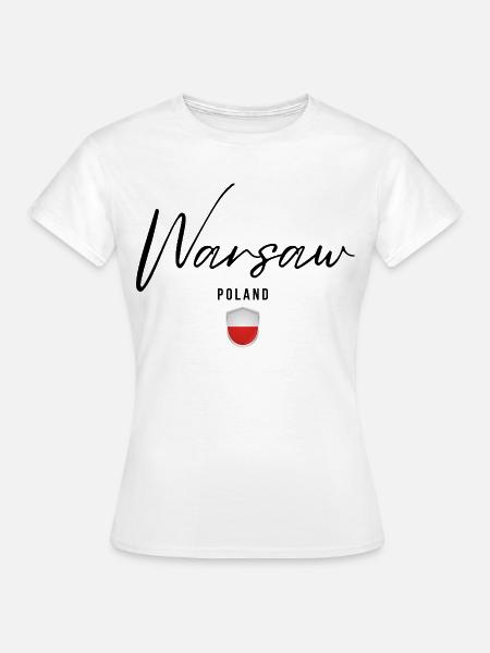 Elegantes Design Warschau, Warschau Polen - Frauen T-Shirt - Weiß