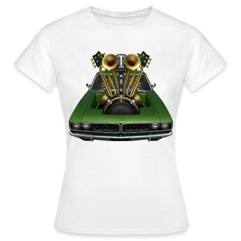 BRASS BAND - sound & vision - T-shirt Femme - blanc - Devant - AI Model Female 172 dark (172cm)