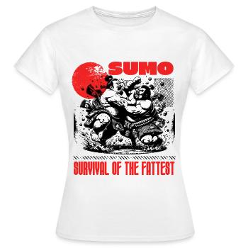 SUMO - La survie du plus gros - T-shirt Femme - blanc - Devant - AI Model Female 172 dark (172cm)