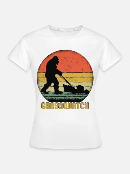 Grassquatch Bigfoot - Frauen T-Shirt - Weiß