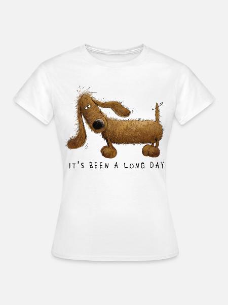 Lustiges Dachshund Dackel Sprüche Geschenk - Frauen T-Shirt - Weiß