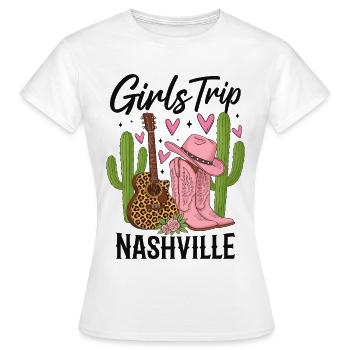 Girls Trip Nashville - Frauen T-Shirt - Weiß - Vorne - AI Model Female 172 dark (172cm)
