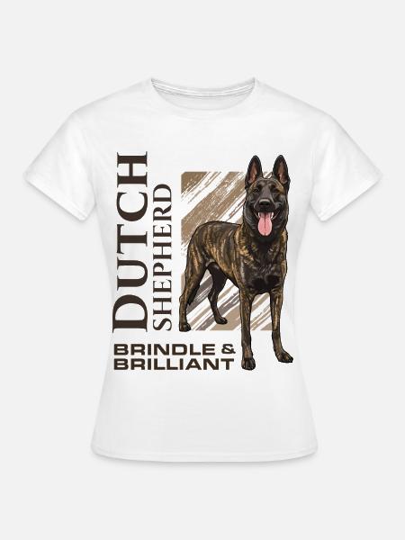Dutch Shepherd – Dutchie - Frauen T-Shirt - Weiß
