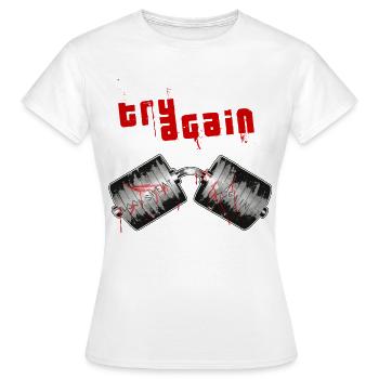 Levage de puissance - T-shirt Femme - blanc - Devant - AI Model Female 172 dark (172cm)
