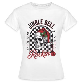 Jingle Bell Rockin - Frauen T-Shirt - Weiß - Vorne - AI Model Female 172 dark (172cm)