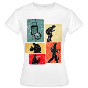 Entdeckerdesign: Expeditionen & Kompass - Frauen T-Shirt - Weiß - Vorne - AI Model Female 172 dark (172cm)