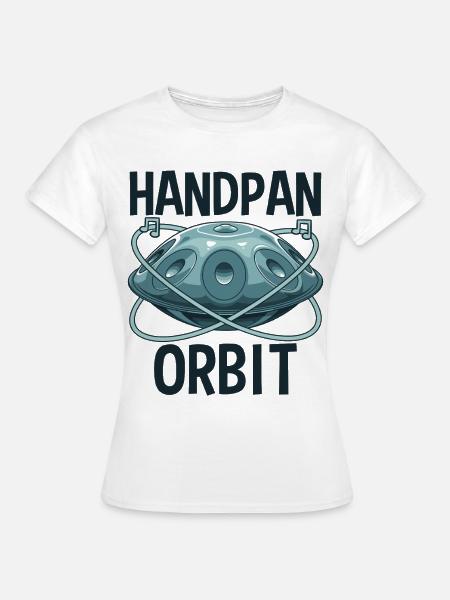 Handpan Orbit - Frauen T-Shirt - Weiß