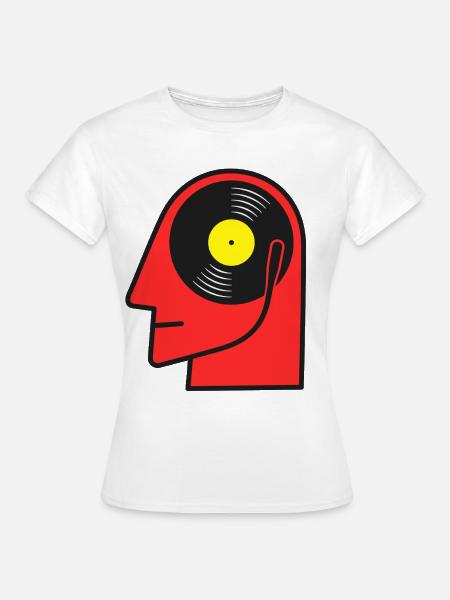 Vinyl-Album-Hauptposter-Kunst - Frauen T-Shirt - Weiß