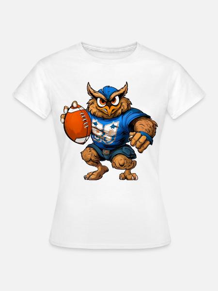 Eulen Rugby - Frauen T-Shirt - Weiß