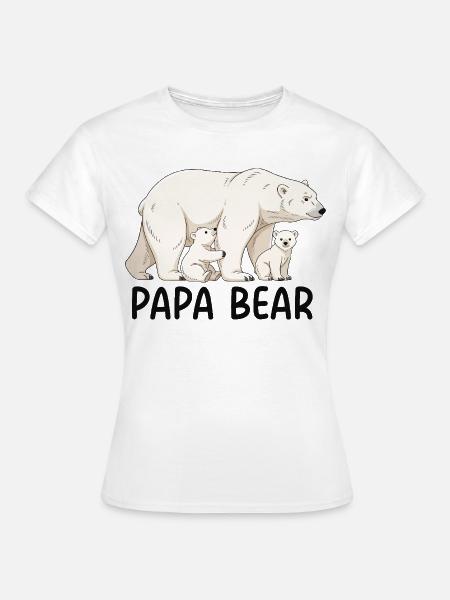 Papa Bear - Frauen T-Shirt - Weiß