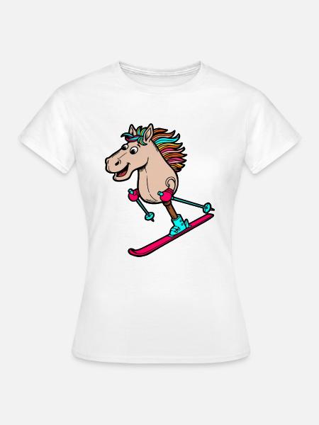 Hobby-Horsing-Ski - Frauen T-Shirt - Weiß
