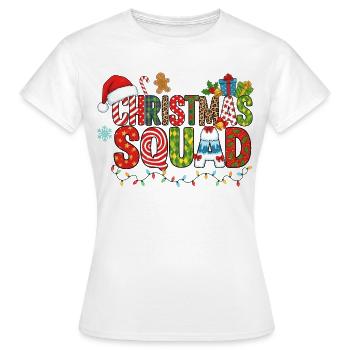 Christmas Squad - Women's T-Shirt - white - Front - AI Model Female 172 dark (172cm)