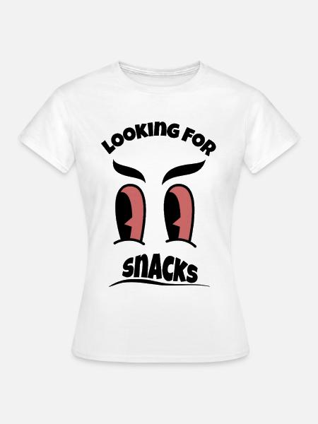 Looking for Snacks - Frauen T-Shirt - Weiß