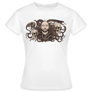 THE DAMNED #5 - dark hell - T-shirt Femme - blanc - Devant - AI Model Female 172 dark (172cm)