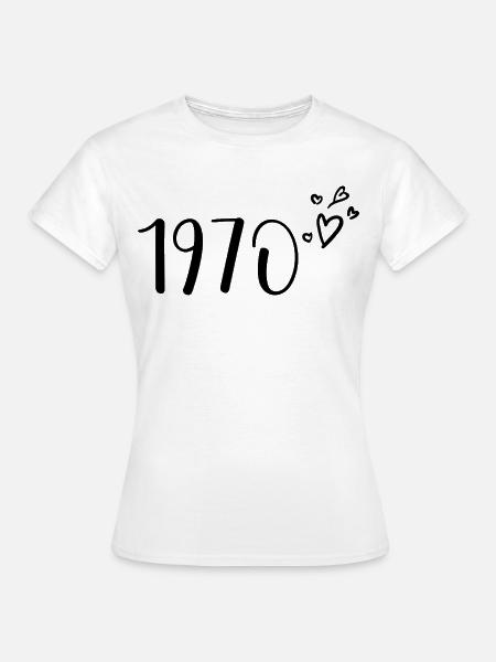 1970 - Frauen T-Shirt - Weiß