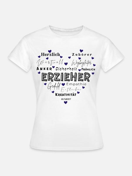 Geschenk Erzieher - Frauen T-Shirt - Weiß