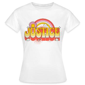 Justice Justice Liberté Tolérance de la paix - T-shirt Femme - blanc - Devant - AI Model Female 172 dark (172cm)