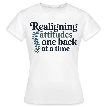 Chiropractor Spines Are My Specialty Professional  - Women's T-Shirt - white - Front - AI Model Female 172 dark (172cm)
