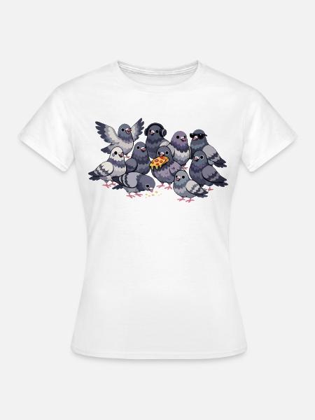 Taubenliebhaber – Lustiger Tauben Spruch - Frauen T-Shirt - Weiß