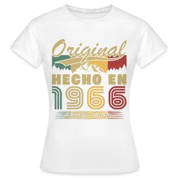 Geburtstagsgeschenk von 1966 - Frauen T-Shirt - Weiß - Vorne - AI Model Female 172 dark (172cm)
