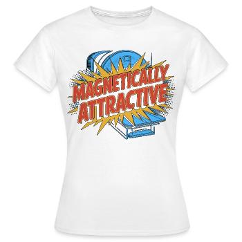 Technicien IRM Technologue IRM Magnétiquement Attrayante - T-shirt Femme - blanc - Devant - AI Model Female 172 dark (172cm)