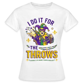 Mardi Gras Jester Beads - Women's T-Shirt - white - Front - AI Model Female 172 dark (172cm)