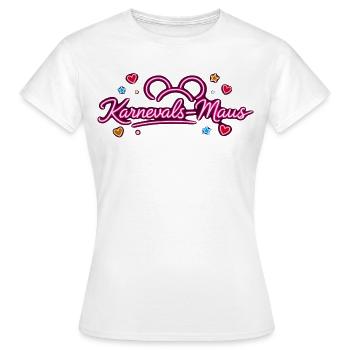 KarnevalsMaus Fastnacht Fasching Outfit Niedlich - Frauen T-Shirt - Weiß - Vorne - AI Model Female 172 dark (172cm)