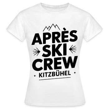 Après-ski Kitzbühel - T-shirt Femme - blanc - Devant - AI Model Female 172 dark (172cm)