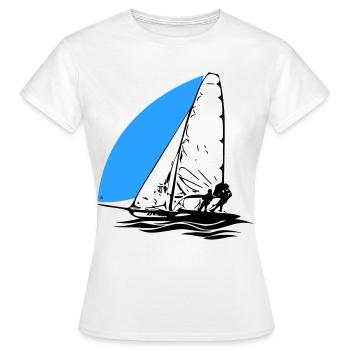 49er Dériveur à voile Régate de voilier Voile Sports de voile - T-shirt Femme - blanc - Devant - AI Model Female 172 dark (172cm)