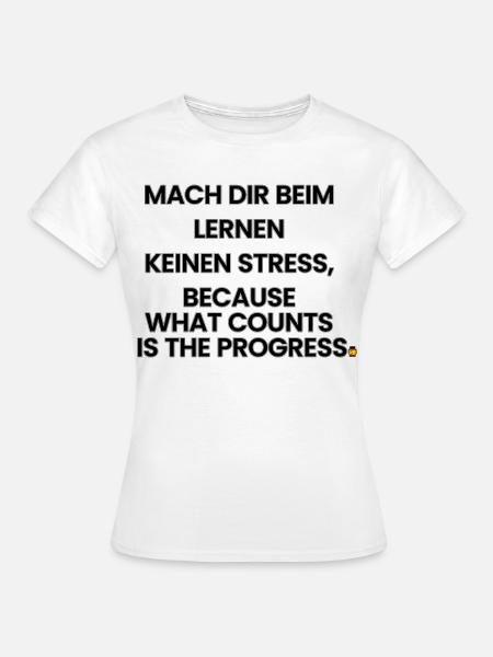 Deutsch-Englisch-Reim 1 (Ver. B) - Frauen T-Shirt - Weiß