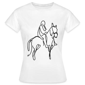 Tab Drawing - Women's T-Shirt - white - Front - AI Model Female 172 dark (172cm)