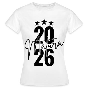 Maturité 2026 - T-shirt Femme - blanc - Devant - AI Model Female 172 dark (172cm)