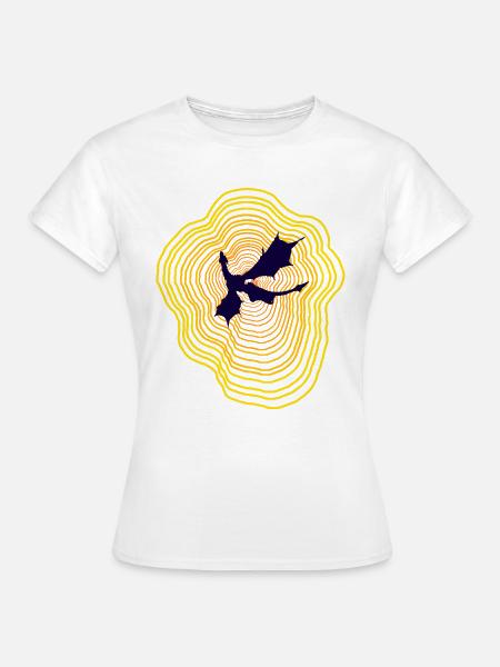 Goldener Ausbruch - Frauen T-Shirt - Weiß