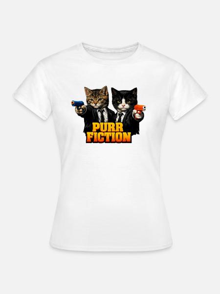 Schnurr-Fiktion - Frauen T-Shirt - Weiß