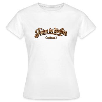 Ich mag alte, rostige Autos - Frauen T-Shirt - Weiß - Vorne - AI Model Female 172 dark (172cm)