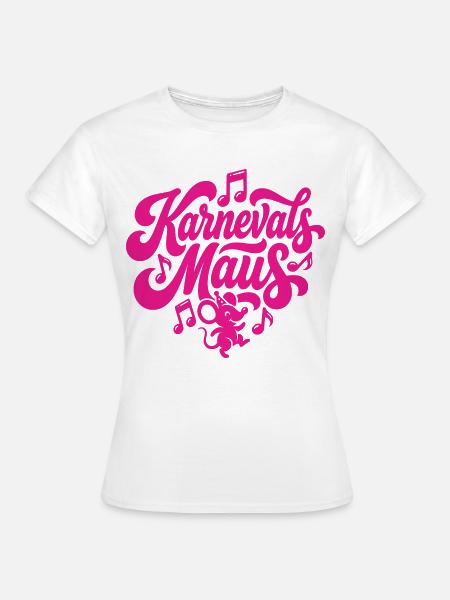 Karnevals Maus Karnevalsmaus Karneval Party Tanzen - Frauen T-Shirt - Weiß