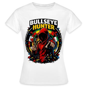Dart Bullseye Hunter - Frauen T-Shirt - Weiß - Vorne - AI Model Female 172 dark (172cm)