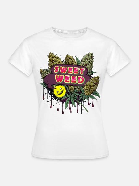 Sweet Weed - Frauen T-Shirt - Weiß