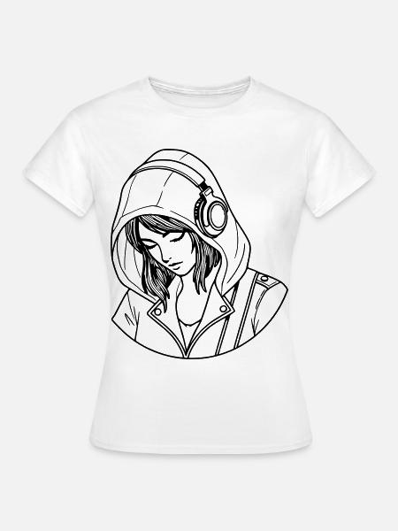 Frau Liebe Musik - Frauen T-Shirt - Weiß
