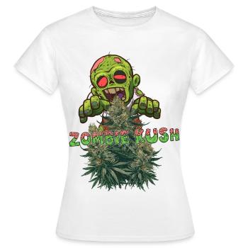 Zombie Kush - Frauen T-Shirt - Weiß - Vorne - AI Model Female 172 dark (172cm)