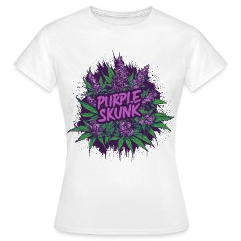 Purple Skunk - Frauen T-Shirt - Weiß - Vorne - AI Model Female 172 dark (172cm)