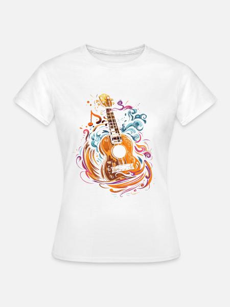 Ukulele - Frauen T-Shirt - Weiß