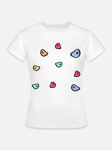 Bouldern Kletterwand - Frauen T-Shirt - Weiß