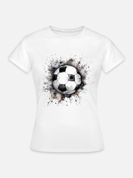 Fußball Ball - Frauen T-Shirt - Weiß