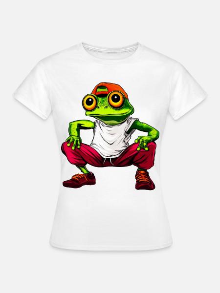 Frösche Fitness - Frauen T-Shirt - Weiß
