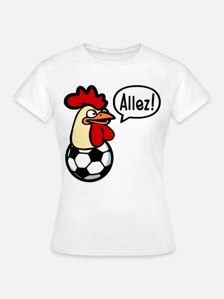 Hens Chickens Football - Frauen T-Shirt - Weiß